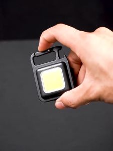 LED lampu suluh Flashlight Multifunctional USB Rechargeable COB Chargeable Flashlight Work Lamp Mini Keychain LED Light
