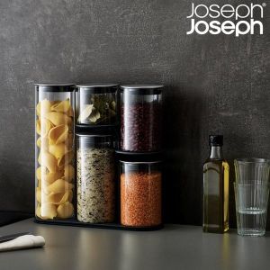 JOSEPH JOSEPH PODIUM 100 Glass Food Storage Jar 5pcs Set