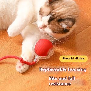 Electric Cat Ball Rechargeable Cat Teasing Toy Smart Rolling Ball Interactive Cat Toy Automatic