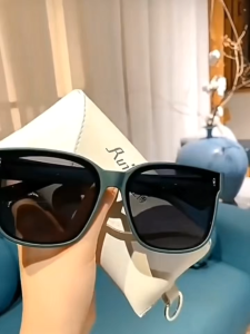 2 In 1 Sunglasses Anti UV Square Large Frame Personality Glasses For Daily and Outdoor Use Cermin Mata Hitam