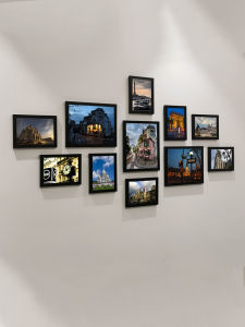 Creative Nordic Living Room Wall Decorative Painting Bedroom Background Wall Hanging Photo Wall Combination No Punching Frame Picture Frame