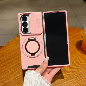 For Samsung Galaxy Z FOLD 8Ultra Rugged Armor Slide Camera Protect Case For Galaxy Z Fold 8 7 6 Magnet Holder Ring Phone Cover