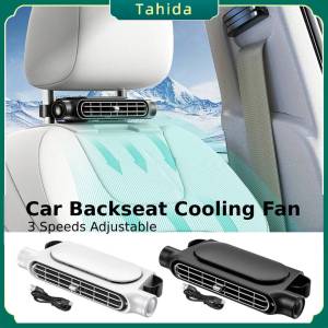 Tahida Car Backseat Headrest Cooling Fan Cooler 17.5x7.5x3.4cm/7x3x1.3inch Vehicle Fan for SUV RV Truck Sedan Compact Versatile