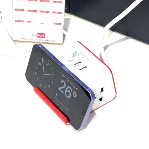 Ổ cắm Điện Quang ĐQ ESK 2WR 23-3U (2 lỗ 3 chấu 3 USB dây dài 2m màu trắng đỏ)