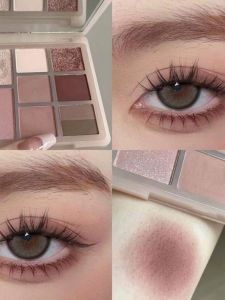 Matte Desert Dust Sparkling Pearl Nine Colors Eyeshadow Palette Dry Rose Student Makeup Long-lasting Color Correction