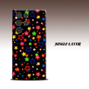 Neon Star For Samsung Galaxy S26 S25 S24 A56 A36 Dual Layer Luxury Fashion Full Lens Protective Case