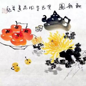 Hand-Painted Chinese Landscape Decorative Artwork for Office Living Room: Easy to Match Minimalist Style Unique Gift Idea