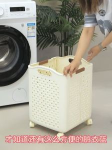 Large Foldable Laundry Basket With Wheels and Handers Dirty Clothes Toy Storage Basket Yoga Mat Home Organizer Local Stock