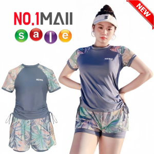 ชุดว่ายน้ำสาวอวบ Plus Size ชุดว่ายน้ำป้องกันรังสียูวี ขนาดสินค้า เสื้อรอบอก32นิ้ว ยาว22นิ้ว กางเกงรอบเอว22นิ้ว ยาว9นิ้ว (ขนาดก่อนยืด) สินค้าพร้อมส่ง