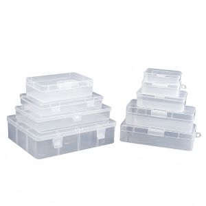 Long Rectangular Transparent Storage Box PP