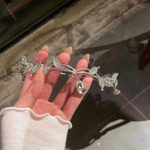 White Feather Tassel Headband Bridal Birthday Hair Accessory Elegant Sensation Ceremony Costume Jewelry Korean Style Fresh out