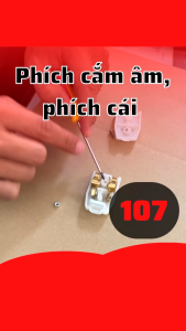 Phích Âm Liền Dây Lỗ Tròn Chuyên Dụng Lắp Camera Thi Công Thiết Bị Điện