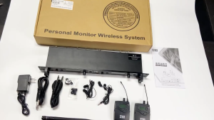 XTUGA IEM1200 UHF Wireless In Ear Monitor System SR2050 Type 2 Channel Transmitter With 4 Bodypack Receiver Use for Stage Studio UHF Technology Wireless earphone Transmitter and Receiver Wireless earphone receiver 16 Audio channel -VMI DIRECT