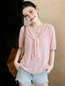 Slimming And Anti-Aging Silk-Feel Short Sleeve Cape T-Shirt