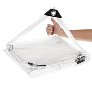 Transparent Waterproof Fabric Tear Resistant PVC Vinyl Suitable for Garden Terrace Porch and Outdoor Windproof Sunshade Canopy