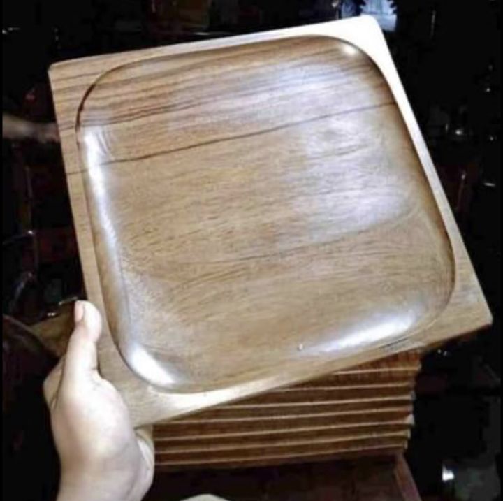 SQUARE PLATE MADE OF MAGKUNO IRON WOOD Lazada PH