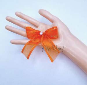 Single Bow Organza Ribbon for Gift Wrap Wedding Birthday Cute Hair Accessories