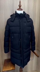 Áo phao nam 3 lớp dáng dài - Áo phao 3 lớp có nẹp che khóa túi ốp 2 bên sườn DGCs - WAJKBC17M