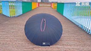 24 Bone Umbrella Golf Straight Long Handle Umbrella Large Oversized Windproof Double Rainstorm Business Umbrella
