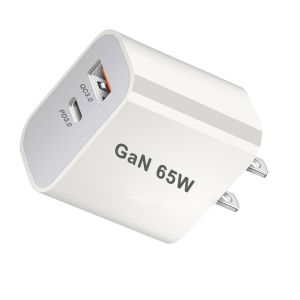 UK/AU/EU/US USB C Charger 65W PD 3.0 GaN Charger Type C Power Adapter With 2-Port Fast Wall Charger Compatible for iPhone 13 USB