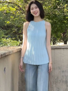 Áo ba lỗ BINKAFENNY cổ treo xòe vai cotton pha