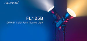 FEELWORLD FL125B 125W Bi-Color LED Video Light APP Control Bowens Mount for Photo Studio Video Portrait Live Streaming Recording