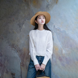 Original Design Hanflax Early Spring New Arrival Improved Cheongsam Shirt Elegant Simple Chinese Style Womens Business Casual Shirt