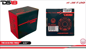 🔥แท้🔥ทวิตเตอร์ DS18 รุ่น PRO-TWX4 ทวิตเตอร์ Super Bullet ขนาด 4.53นิ้ว เสียงแหลมจัดจ้าน 560 วัตต์ช้กับงานโชว์พลังเสียงแนว SQ SPL -ทวิตเตอร์แหลมจรวดเสียงแหลมรุ่นท๊อป วัสดุประกอบทำจากอลูมิเนียม และโลหะเกรดดี สีดำ