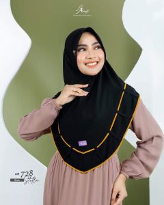 Best seller Jilbab hijab kerudung bergo krudung wanita dewasa jersey instan daily pyet terbaru new terlaris terkini modern kekinian murah viral 2023 Arrafi AR 728 adem mudah di bentuk cantik pet antem bahan stella cantik bayar di tempat COD gratis ongkir