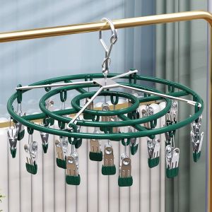 Stainless Steel Aluminum Alloy Socks Drying Rack Balcony Home Use Hanging Socks Multi-Function Stainless Steel Socks Drying Rack