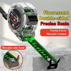 5m/10m Steel Measuring Tape Levels Fluorescerous Steel Tape Measure Heavy Duty Metric Steel Measuring Ruler Distance Measuring Tool Meter Ruler Steel Tape Length