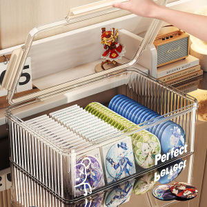 Bajie Acrylic Storage Box with Lid Sealed Moisture Proof Desktop Display Case for Home Organization And Storage Rectangular Shape