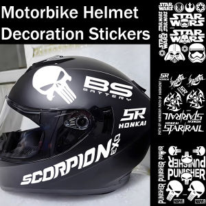 Mũ bảo hiểm xe máy Sửa Đổi Dán Chiến Tranh Sao họa tiết đầu lâu Dán Agv/LS2 Đầy Đủ Mũ Bảo Hiểm hình dán trang trí đề can chống nước