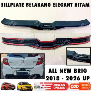 Sillplate Belakang All New Brio 2018 2023 2024 2025 2026 Elegant Emboss Hitam