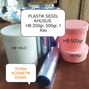 PLASTIK SEGEL PLASTIK SHRINK ( 1 ROLL BERAT 250gr ) KHUSUS POT LULUR 250gr  POT LULUR 500gr dan POT LULUR 1 KILO