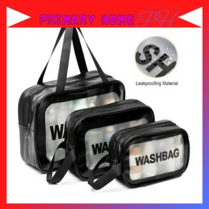 [FastShipping]Makeup Bag INS Large-Capacity Portable Travel Wash Bag Transparent Waterproof Skin Care Storage