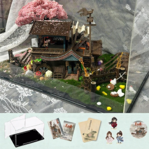 Lianhua Tower Li Lianhua Li Xiangyi Scene Assembled Wooden Model