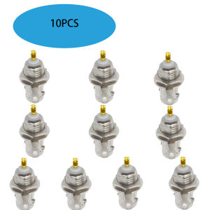 BNC 50 Ohm Female Socket Replacement for Q9 50KY Pure Copper Solderable Jack Compatible with Oscilloscope Probes & CCTV Cameras