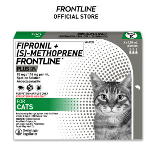 Frontline Plus For Cats 3 Pipettes / Box Anti Tick And Flea Spot-On Anti Itch Pulgas Garapata Safe For Lactating and Pregnant Cats No Prescription Required