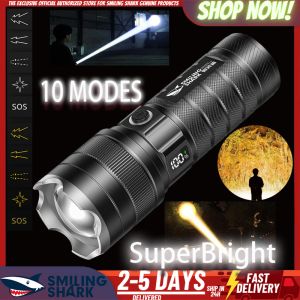 ไฟฉาย Zoomable SD8101 สำหรับการเดินป่าตั้งแคมป์กลางแจ้ง พลัง ชาร์จ ได้กันน้ำสำหรับการใช้งานปลอดภัยด้วย