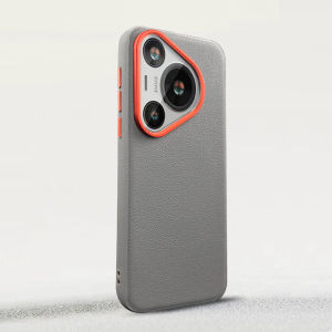 Fancy Metal Leather Huawei P70 pro Phone Case Magnetic Absorption Curved Screen Full Protection Anti-Fall Male Model