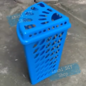 Corner Laundry Basket with Lid