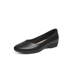 Reddragonfly | Summer Work Black Leather Shoes Soft Bottom