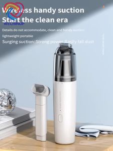 WECHINUP เครื่องดูดฝุ่น รถยนต์และภายในบ้าน ขนาดเล็กพกพาง่าย 4000PA ร่วมกัน ดูดทรงพลังสะอาดทุกซอกทุกมุม ชาร์จไฟ