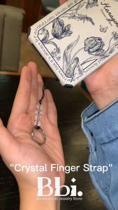 Gantungan Hp Crystal Motif Ethnic Dayak Finger Ring Strap Kunci HSIYAK