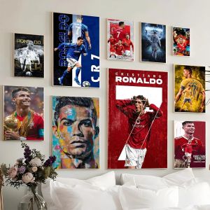 Portugal Super Football Star CR7 Cristiano Ronaldo Anime Posters Sticky HD Quality Poster Wall Art Canvas Painting Study Wall De