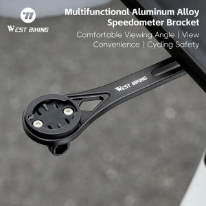 WEST BIKING Bicycle Computer Mount Integrated Handlebar Extend /Stem Adjustable Bracket For Wahoo/Bryton/XOSS/Garmin Speedometer
