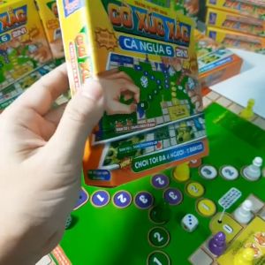 [Foxi] Cờ Xúc Xắc Cá Ngựa 6 Người Chơi Foxi Cờ Đua Ngựa Hàng Độc Đồ Chơi Trí Tuệ Trẻ Em Tư Duy