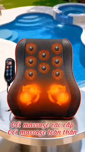 Gối Massage Cổ Vai Gáy Cao Cấp Thế Hệ MớiMáy Massage Hồng Ngoại 20 Bii Đa NăngGiảm Nhức Mỏi Toàn Thân Hiệu Quả.Gối Massage Cổ Vai Gáy Hỗ Trợ Giảm Nhức Mỏi Toàn Thân Hiệu Quả - BH 12 tháng