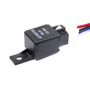 4 Pin SPST 40A Auto Relay 12V/24V Black For Fog Strobe Lights & Car Alarm Accessories